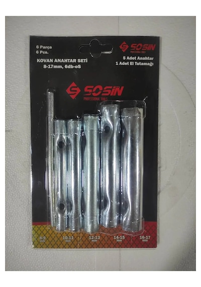 Sosin Kovan Anahtar Seti 6 Parçalı Üstün Kaliteli