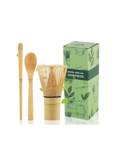 Valkyrie Matcha Çayı Hazırlama Seti 3 Parça Bambu Chasen Çırpıcı Chashaku Kaşık Ve Karıştırma Çubuğu