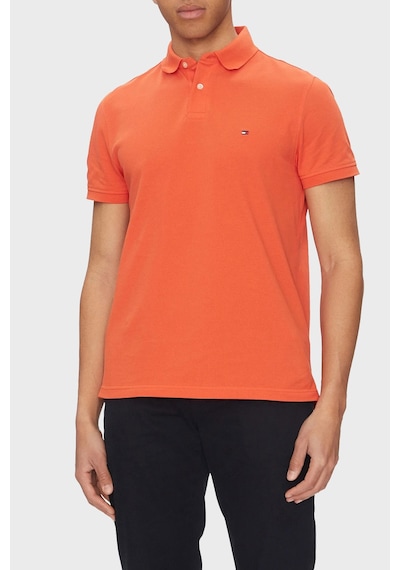 Tommy Hilfiger Erkek Polo Yaka T Shirt Mw0mw17770 Scx Orange Orange