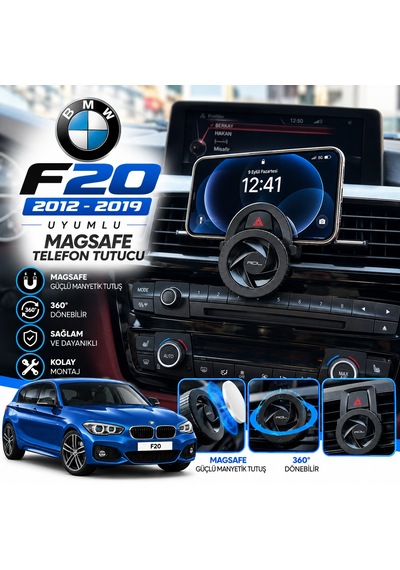 Bmw F20 Uyumlu Araç Içi Premium Telefon Tutucu - Araba Telefon Tutacağı Havalandırma Için