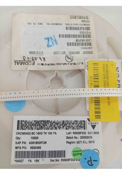 Crcw0402bc16k0tk100 16k 402 Vıshay Smd Direnç 500 Adet
