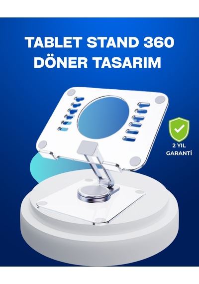 Katlanabilir Standı Ayarlanabilir Kaymaz Şeffaf Tasarım Cok Renkli