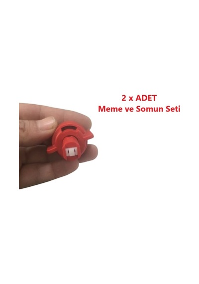 Hava Enjektörlü T Jet Çift Atış Meme Rüzgar Memesi Ve Somun Set-2 Adet - 3 No