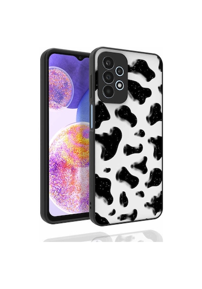 Galaxy Uyumlu A23 Kılıf Desenli Kamera Korumalı Parlak Tchs Nora Kapak - No2 NO2