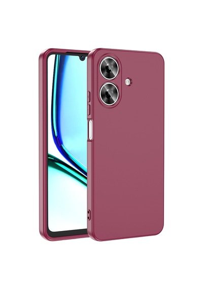Zore Realme Note 60 Kılıf Omsy Mara Lansman Kapak - Koyu Mor