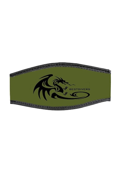 BestDivers Maske Arkalığı DRAGON Neopren Velkrolu Siyah