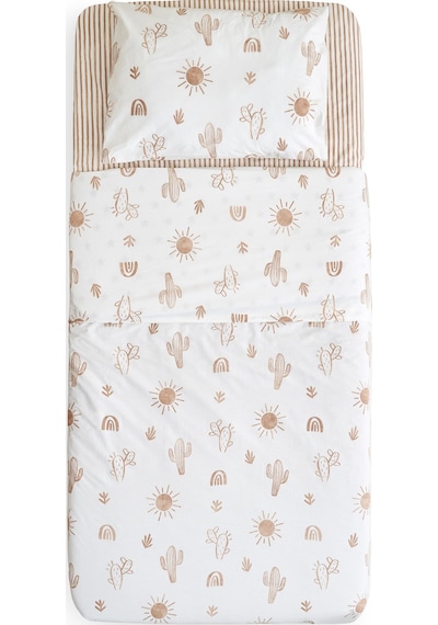 Soley Boho Çocuk Nevresim Takımı 160x220 Cm Bej