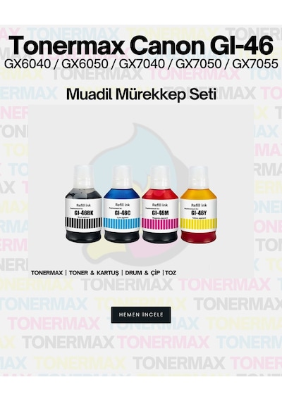 Canon Gx6050 Uyumlu Mürekkep Takım / Gı-46
