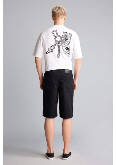 Defacto Baggy Fit Bermuda Şort G4193ax26smnm40 Siyah-nm40