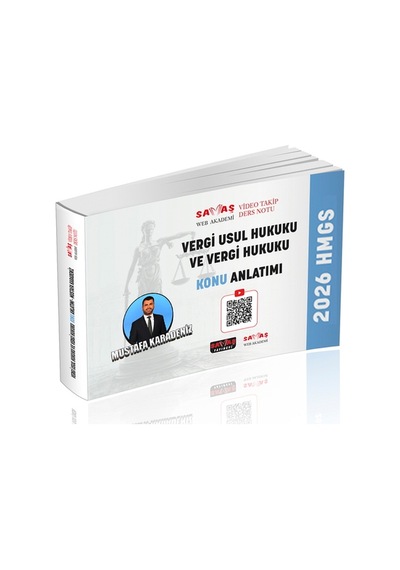 Hmgs Vergi Usul Hukuku Ve Vergi Hukuku Video Takip Ders Notu Konu Anlatımı Savaş Yayınları 2026