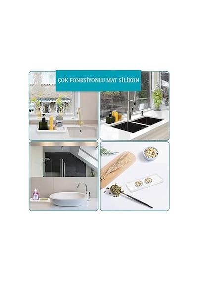 Sabunluk - Kaymaz Silikon Tabanlı Ve Tırtıklı Tasarım - Banyo Ve Mutfak Için Sabun Koruyucu Çok Renkli