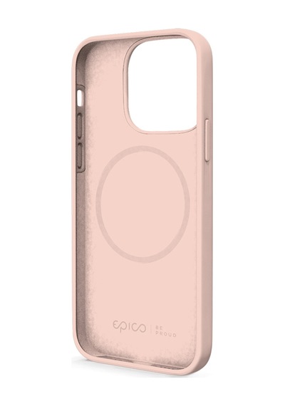 Epico Silicone Magnetic - Magsafe Compatible Case Apple iPhone Uyumlu 13 Pro Max - Candy Pink Pembe