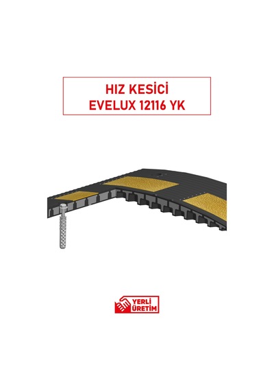 12116 Yk Kauçuk Şaseli Yol Kasisi Reflektörlü Profesyonel Hız Kesici