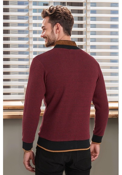 9021 Dewberry Erkek Sweatshırt-bordo Bordo