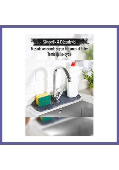 Bezos Silikon Lavabo Matı 13 36 Cm Nıda Çok Renkli