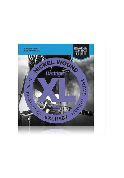 D'addario Exl115bt Xl Nickel Serisi Elektro Gitar Tel Seti 11-50 - Nickel Wound