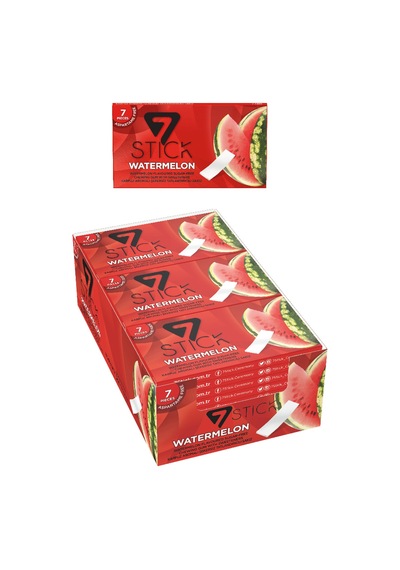 7stıck Sekersız 7lı Karpuz Aromalı Sakız 14,5gr 24 Adet