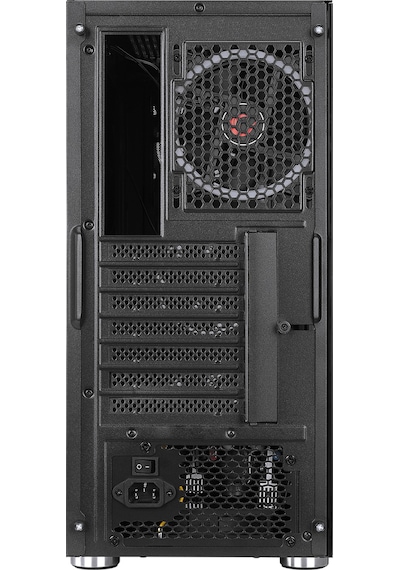 Rampage Hacker 650 W 80+ Bronze 4 x RGB Auto Fan ATX Mid-Tower Gaming Oyuncu Kasası