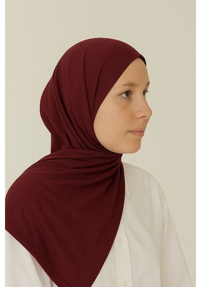Mim Eşarp Enba Penye Pamuksu Şal Bordo