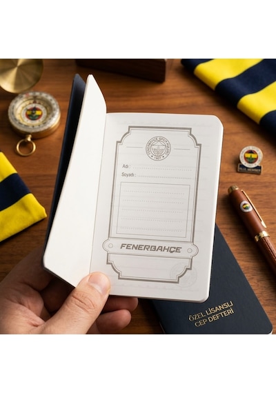 Bakgelal Fenerbahçe Lisanslı Cep Boy Defter 13x8 Cm Taraftar Desenli Mini Not Defteri 1 Adet - 9011720938710 Sarı - Lacivert