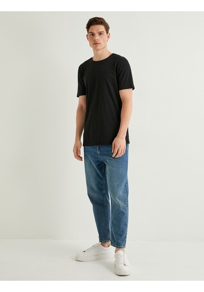 Koton Basic Tişört Slim Fit Bisiklet Yaka Kısa Kollu Siyah 4sam10842hk Siyah Koton Basic Tişört Slim Fit Bisiklet Yaka Kısa Kollu Siyah 4sam10842hk Siyah