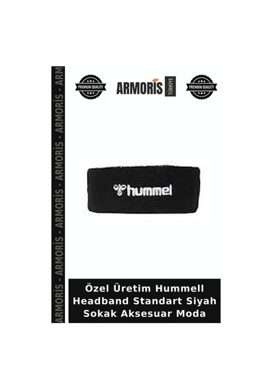 Özel Üretim Hummell Headband Standart Siyah Sokak Aksesuar Moda