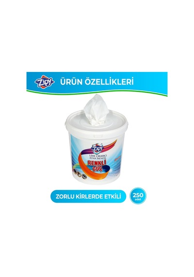Güçlü Leke Çıkarıcı Islak Kova Mendil 250 Adet, Yağ Kir Ve Zorlu Yüzey Lekeleri İçin Pratik Temizlik Mendili 1'li, Leke Çıkarıcı