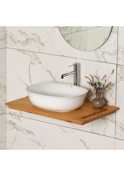 Lena Tezgahüstü Lavabo Beyaz Eh-4600