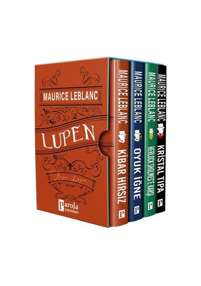 Arsen Lupen Seti - 4  Kitap Takım - Kutulu - Maurice Leblanc - Parola Yayınları