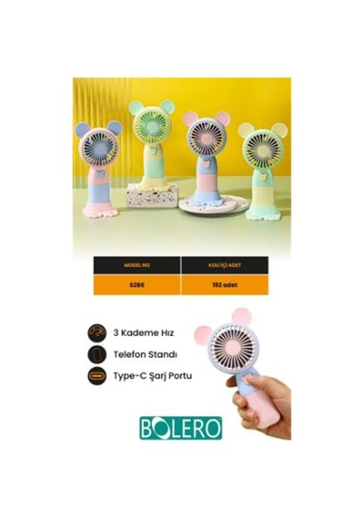 Bolero Mini Fan S286 Sp6390 Renkli