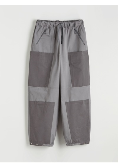 Lcw Limitless Gri Fonksiyonel Cepli Loose Fit Kadın Pantolon