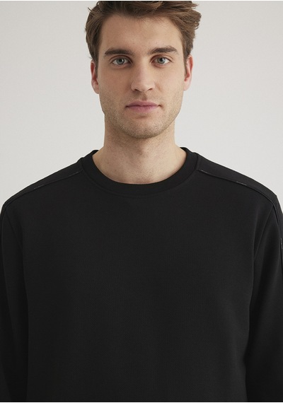 Mavi - Bisiklet Yaka Siyah Sweatshirt 0s10329-900 Siyah