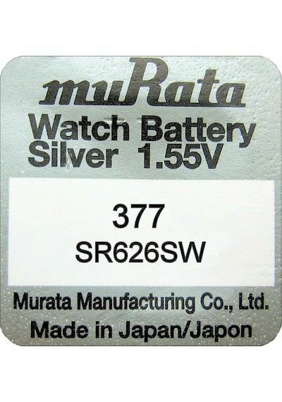 Murata 377 SR626SW 1.55V Saat Pili 10'lu