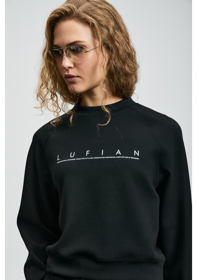 Lufian Adrıana Kadın Örme Sweatshırt Siyah Siyah 122030017100100 Siyah