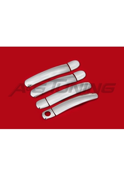 Skoda Fabia 2 Krom Kapı Kolu 2008-2014 4Kapı Paslanmaz Çelik N11.1188