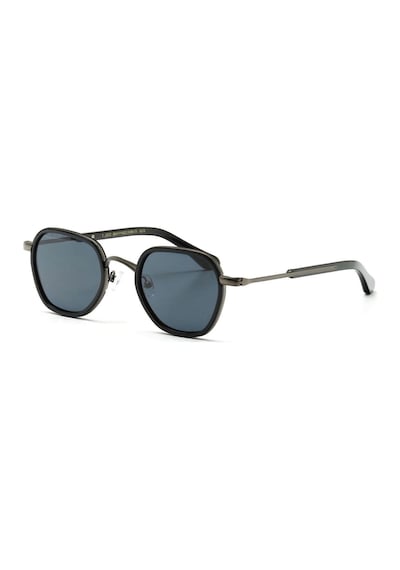 Redberry Fiji C1 49 Unisex Kare Füme Metal Güneş Gözlüğü Füme