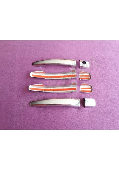 Woc Chrome Citroen C4 Krom Kapı Kolu 2004-2010 4 Kapı Paslanmaz Ç