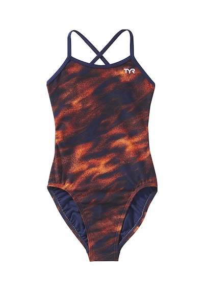 Tyr Durafast Elite Kadın - Kız Trinityfit Yüzücü Mayo - Soren Turuncu