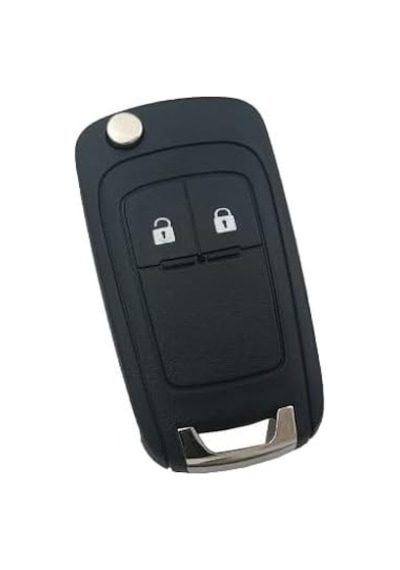 Autohan Keys Astra J, Insignia, Corsa E İçin 2 Butonlu Anahtar Kabı, Siyah, Anahtar Kasası Standart