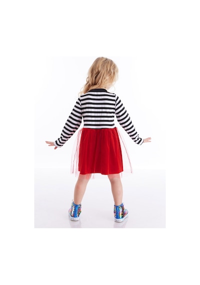 Denokids Kokoş Kız Tüllü Yılbaşı Kırmızı Elbise Kırmızı