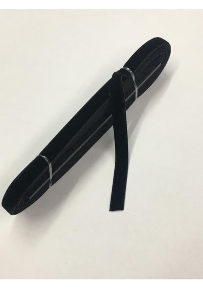 Karan Tuhafiye Kadife Kurdele 1 Cm 5 Metre, Siyah