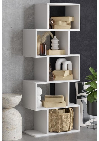 Decormet Meriç Kitaplık Beyaz Diğer