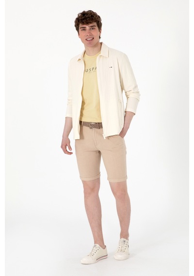 U.s. Polo Assn. Erkek Krem Hırka Örme 50299754-vr071 Krem