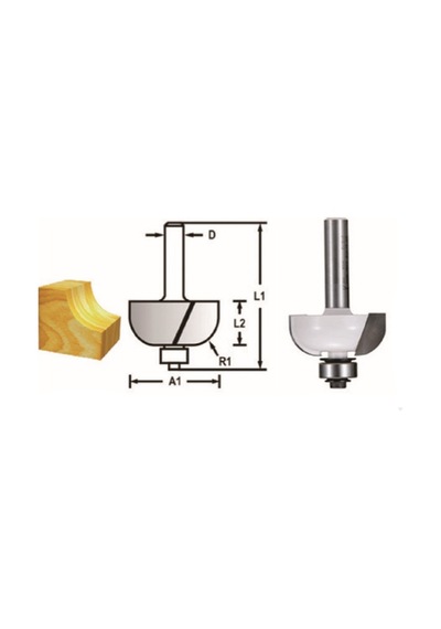 Makita Freze Bıçağı 8x31.8 Mm Maad-48636