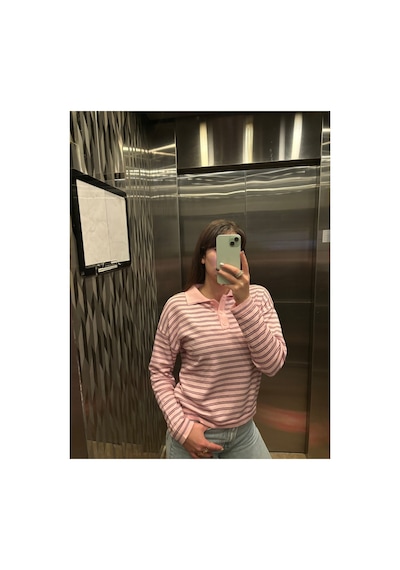 Maison Velora Kadın Pembe Polo Yaka Çizgili Düğme Detaylı Uzun Kollu Triko Kazak Pembe 001 923495643 Pembe 001 Maison Velora Kadın Pembe Polo Yaka Çizgili Düğme Detaylı Uzun Kollu Triko Kazak Pembe 001 923495643 Pembe 001