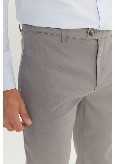 AC&Co / Altınyıldız Classics Erkek Grı Pamuklu Comfot Fit Rahat Kesim Yan Cepli Armürlü Casual Esnek Pantolon Gri AC&Co / Altınyıldız Classics Erkek Grı Pamuklu Comfot Fit Rahat Kesim Yan Cepli Armürlü Casual Esnek Pantolon Gri