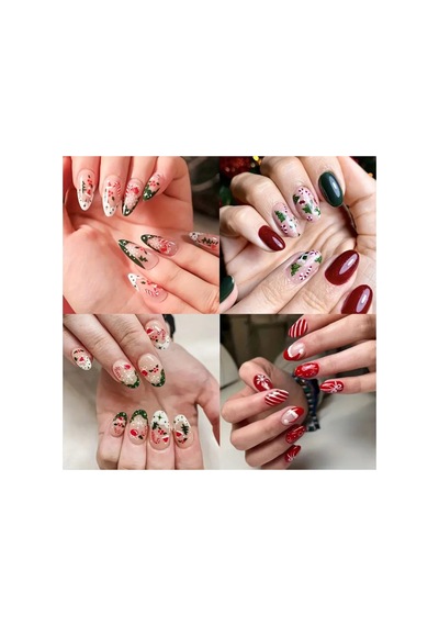 3d Tasarım Yapışkan Tırnak Sticker Random 5'li Tırnak Dövmesi Nail Art Set