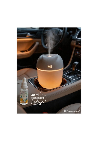 Araba Koku Difüzörü Nemlendirici 250 Ml Led Işıklı
