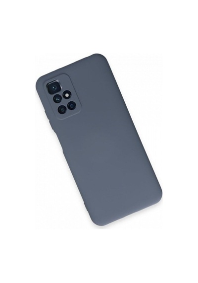 Xiaomi Redmi 10 2022 Kılıf Içi Kadife Renkli Silikon Telefon Kılıfı Gri
