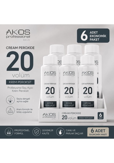 Akos Krem Peroksit 20 Volüm %6 60ml-10 Adet